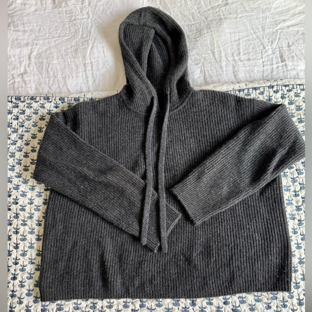 Quince Mongolian Cashmere Fisherman Pullover Hoodie
